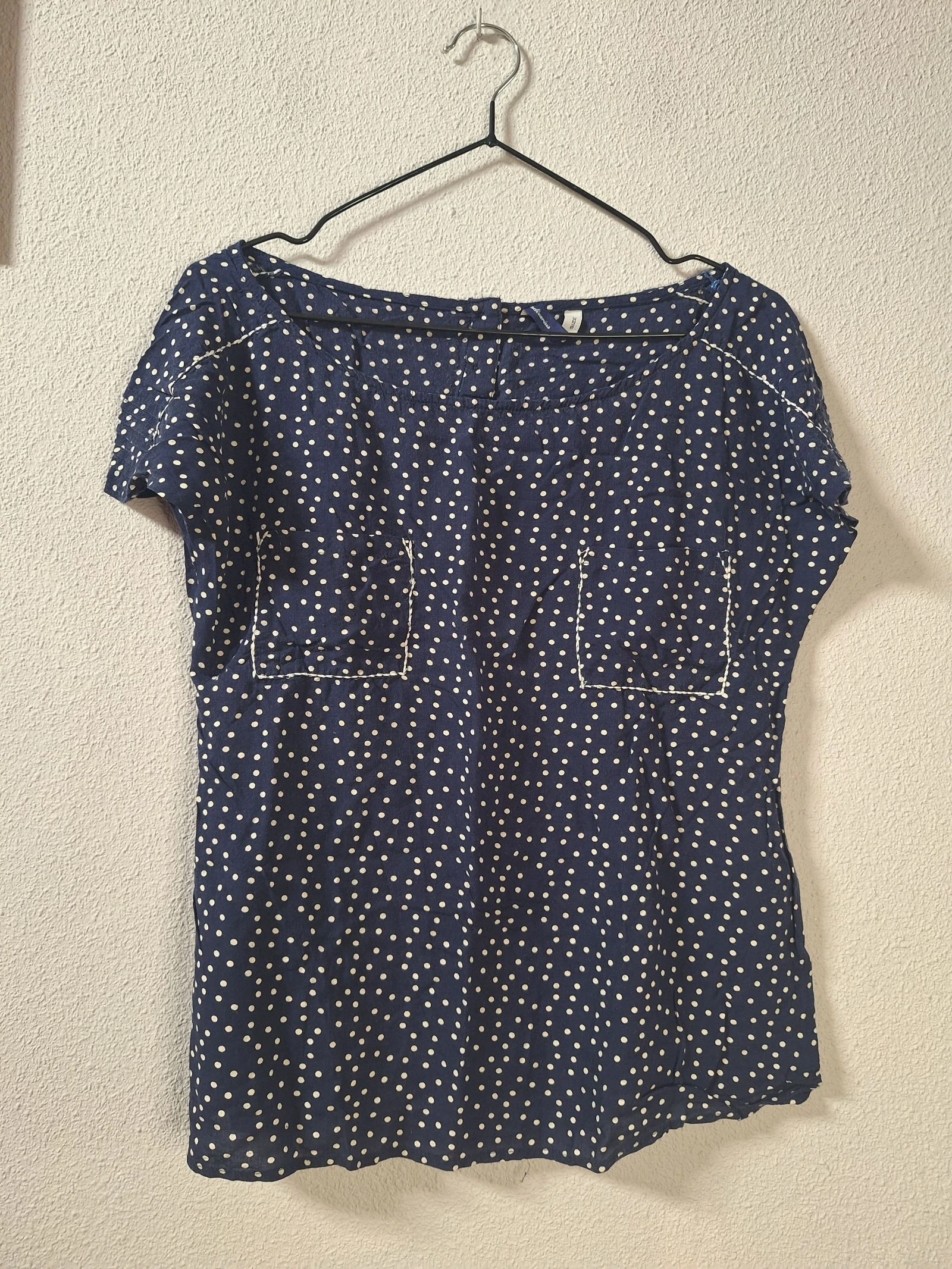 Blusa lunares azul